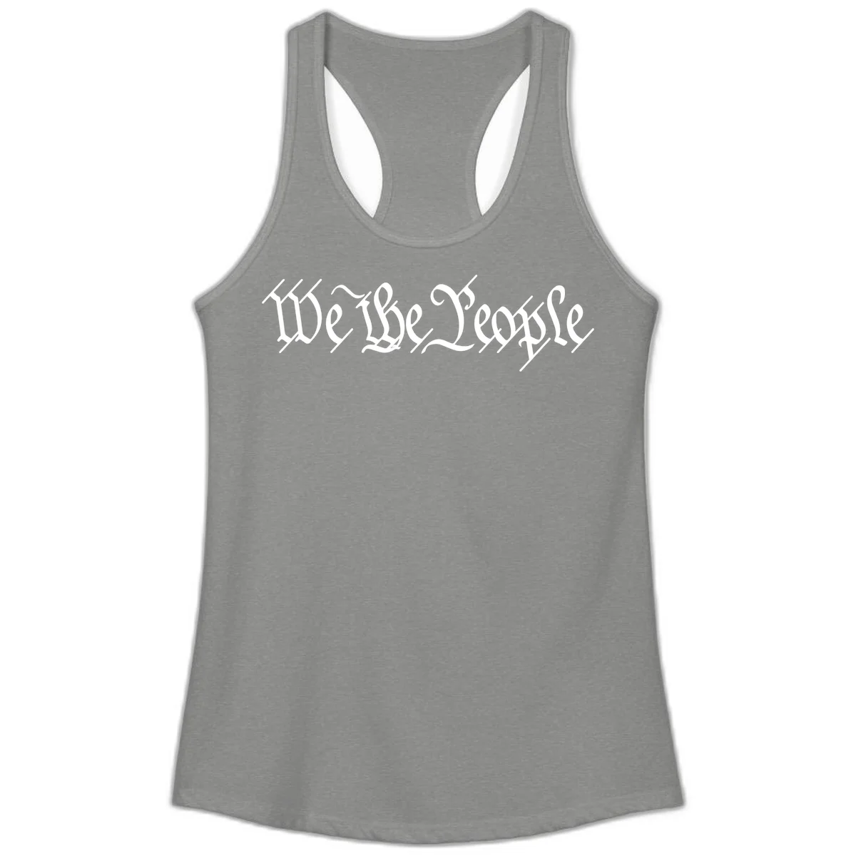 We The People Semiquincentennial Ladies Tank in Heather Grey
