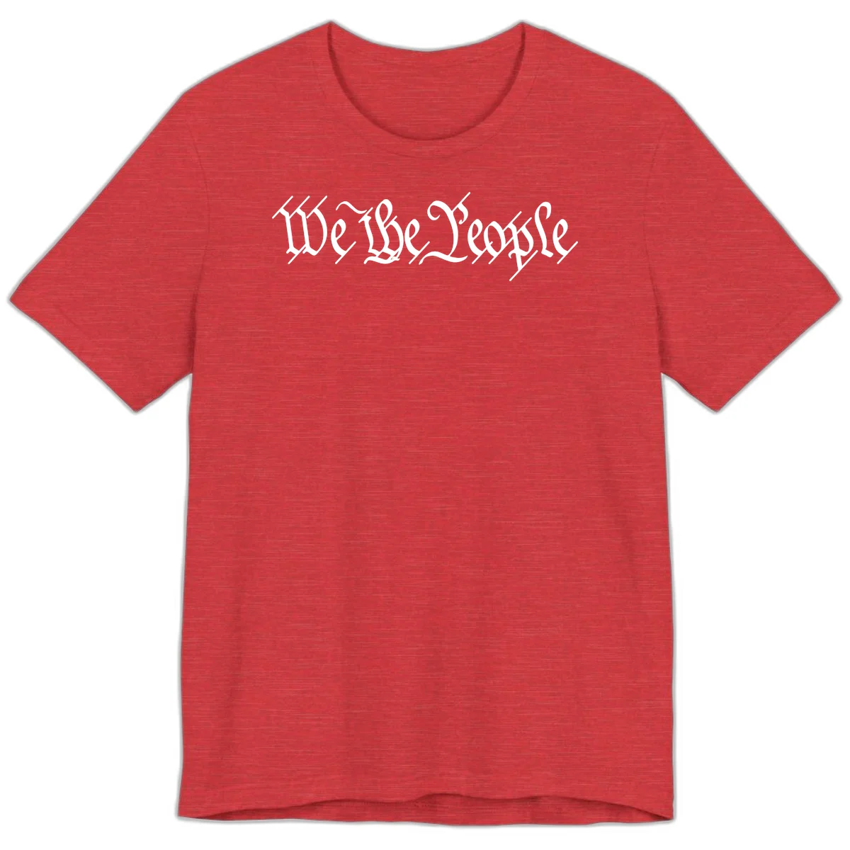 We The People Semiquincentennial Premium T-Shirt in Heather Red