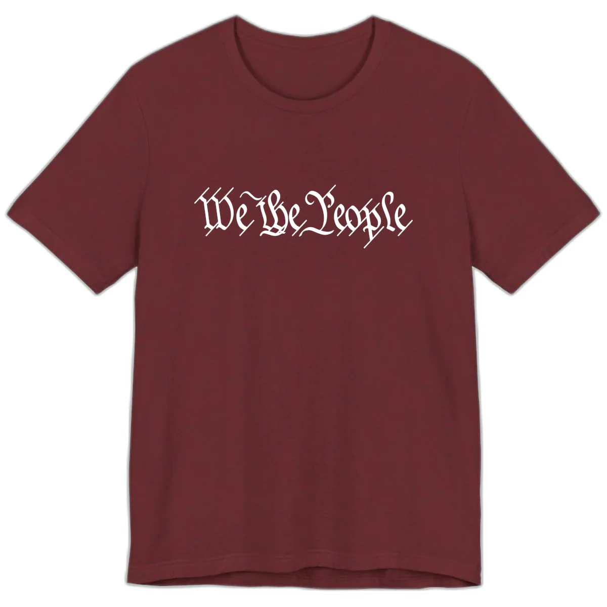 We The People Semiquincentennial Founding Principles Premium T-Shirt in Heather Cardinal