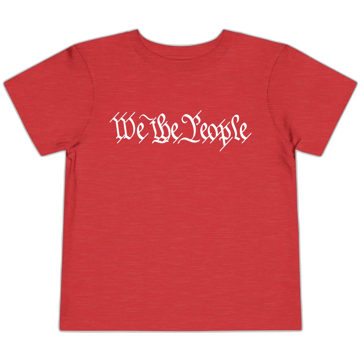 We The People Semiquincentennial Founding Principles Toddler T-Shirt in Heather Red