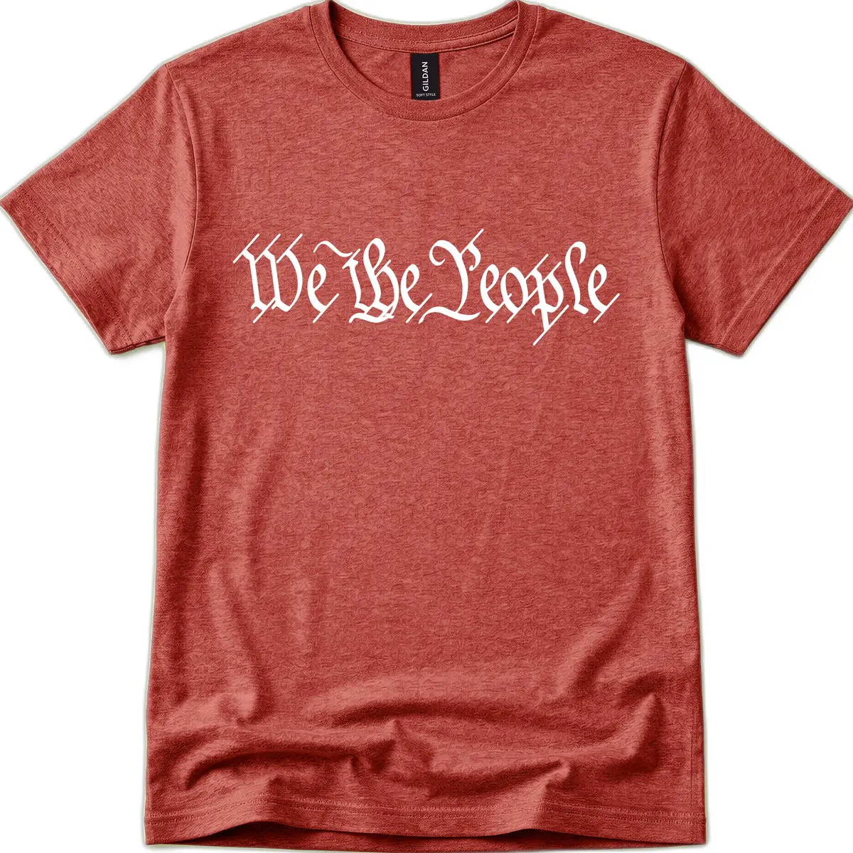 We The People Semiquincentennial Founding Principles T-Shirt in Heather Cardinal