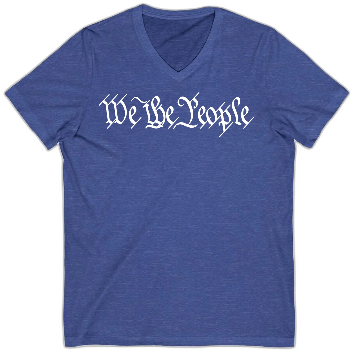 We The People Semiquincentennial V-Neck in Heather True Royal