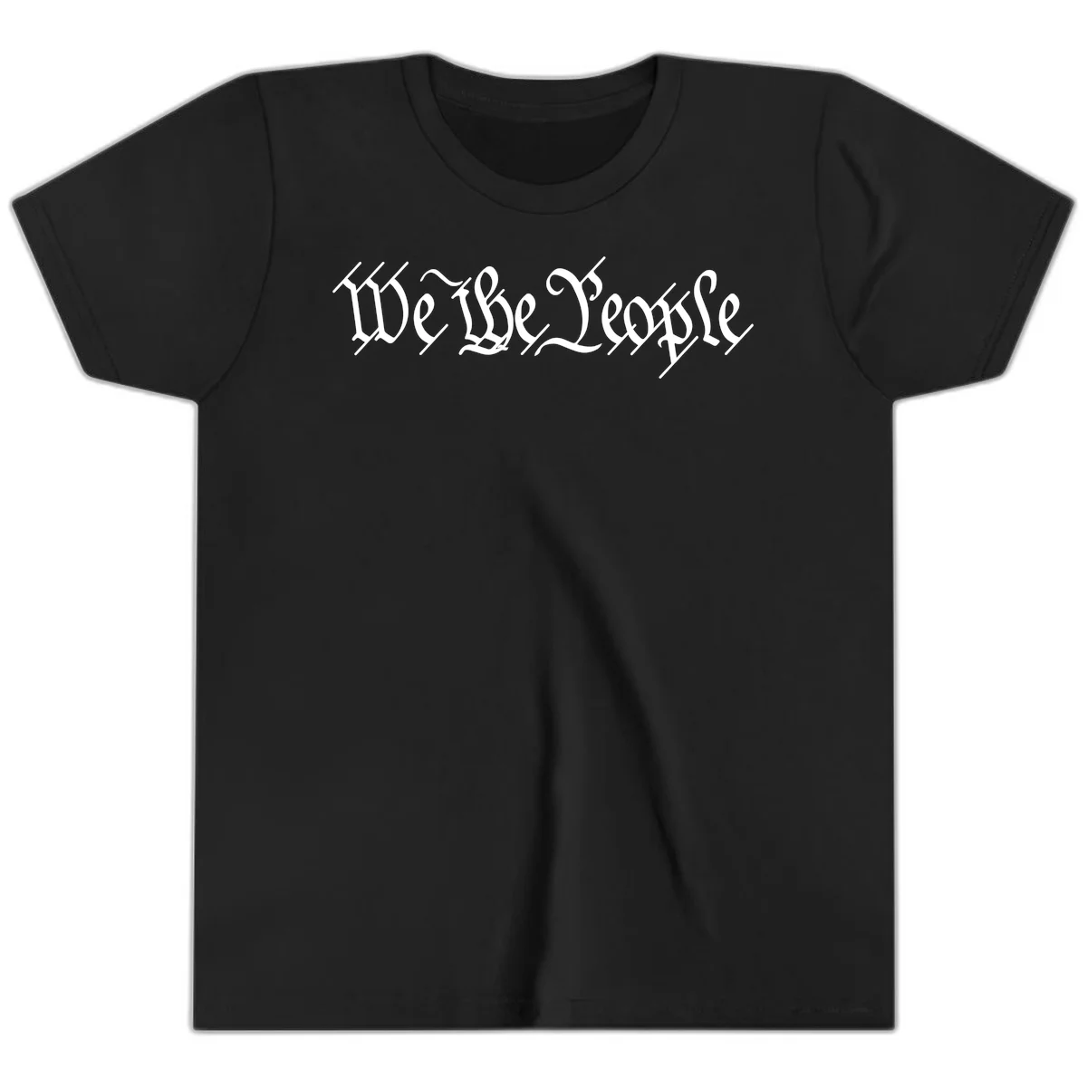 We The People Semiquincentennial Youth T-Shirt in Black