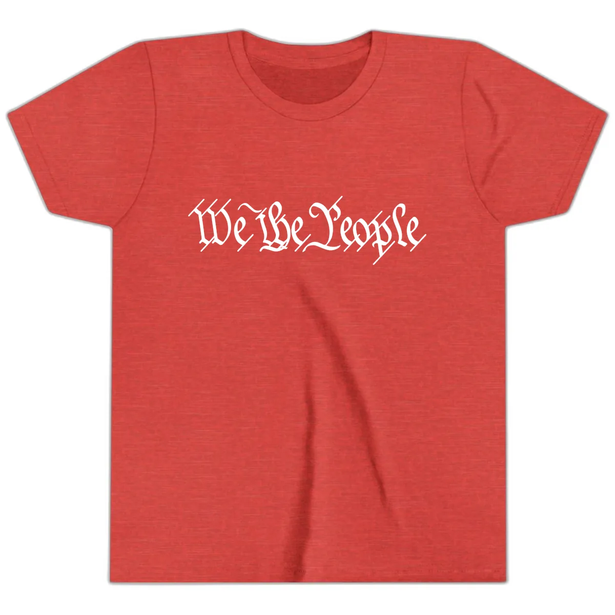 We The People Semiquincentennial Founding Principles Youth T-Shirt in Heather Red