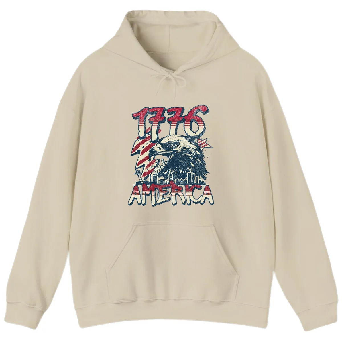 1776 Made in America Hoodie in Sand