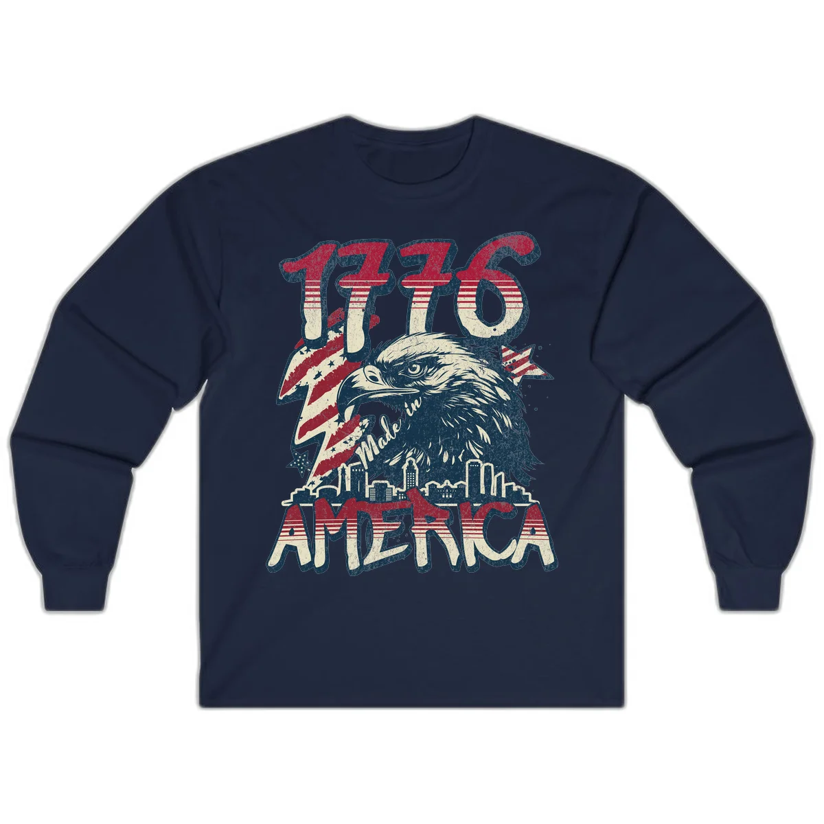 1776 Made in America Long Sleeve in Navy