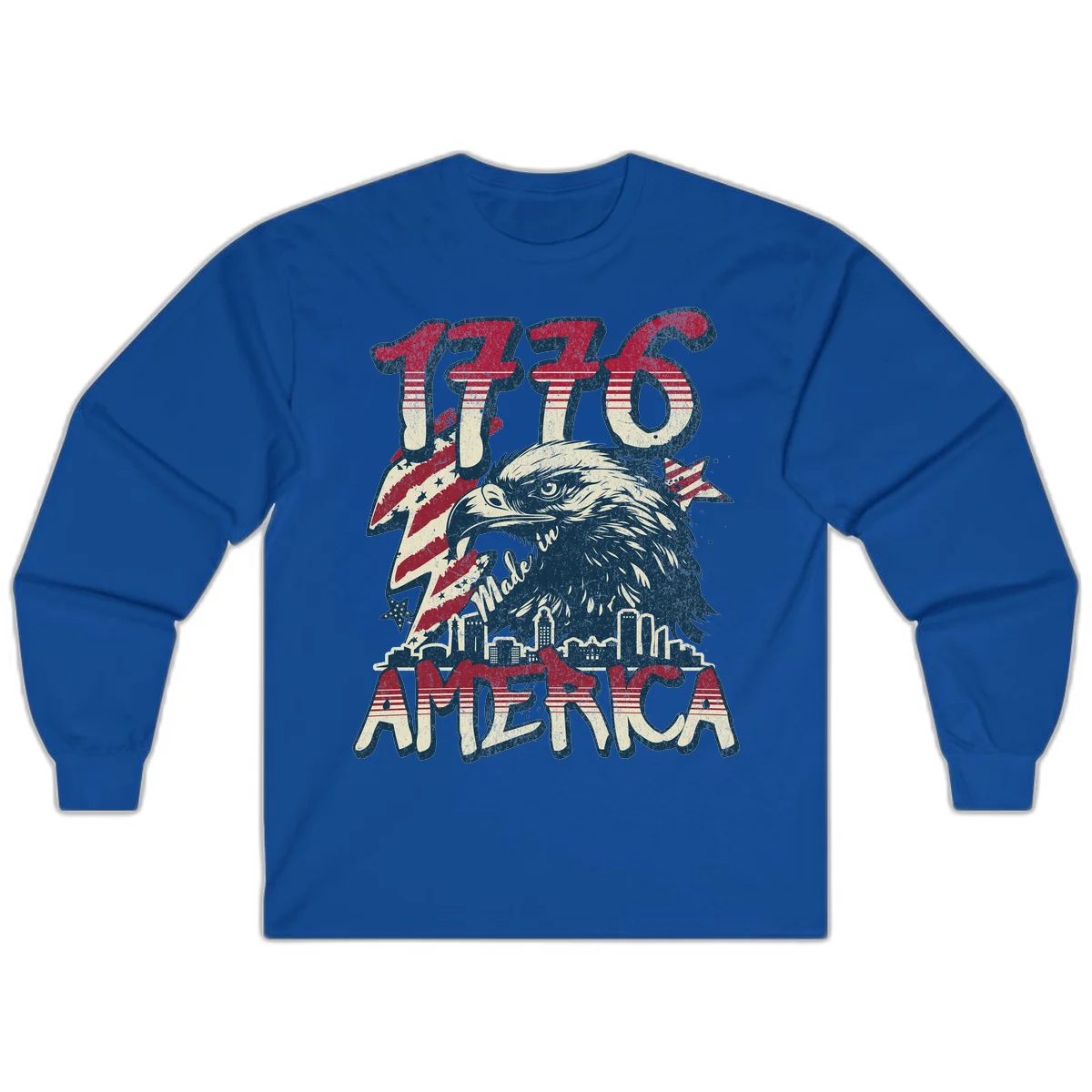 1776 Made in America Long Sleeve in Royal