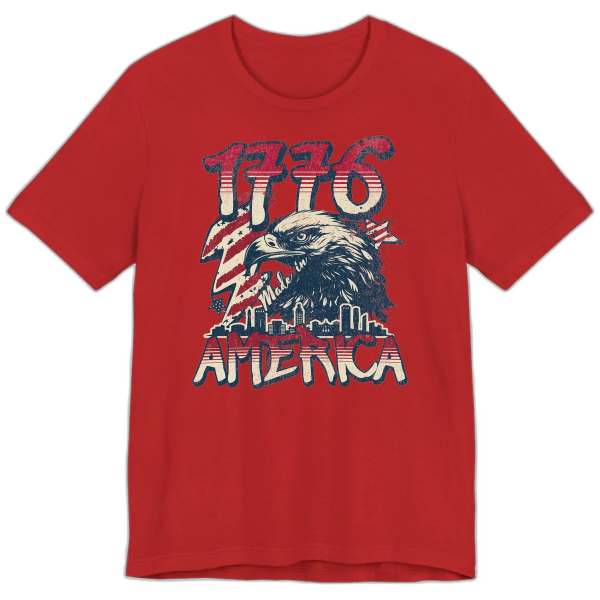 1776 Made in America Premium T-Shirt in Red