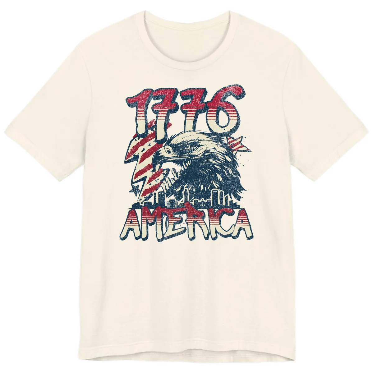 1776 Made in America Premium T-Shirt in Natural