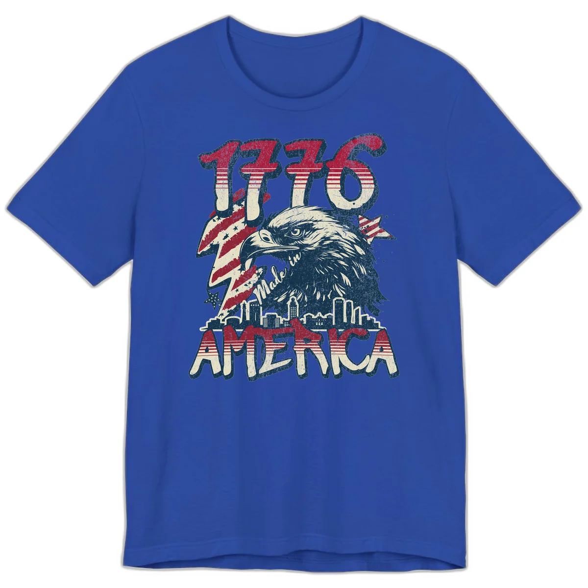 1776 Made in America Premium T-Shirt in True Royal