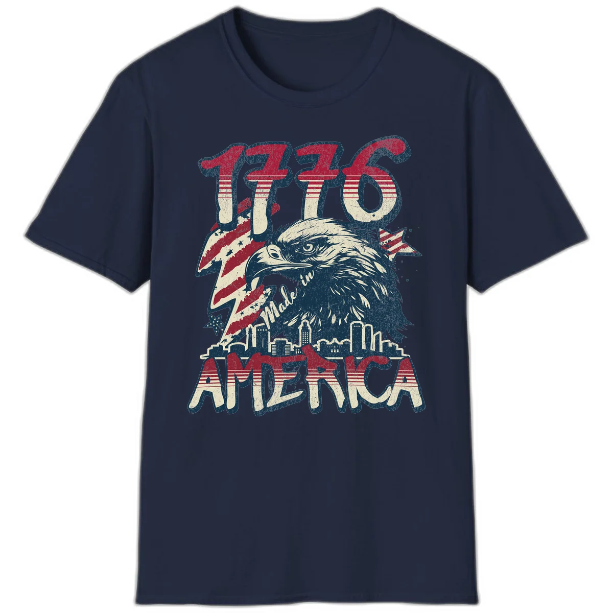 1776 Made in America T-Shirt in Navy