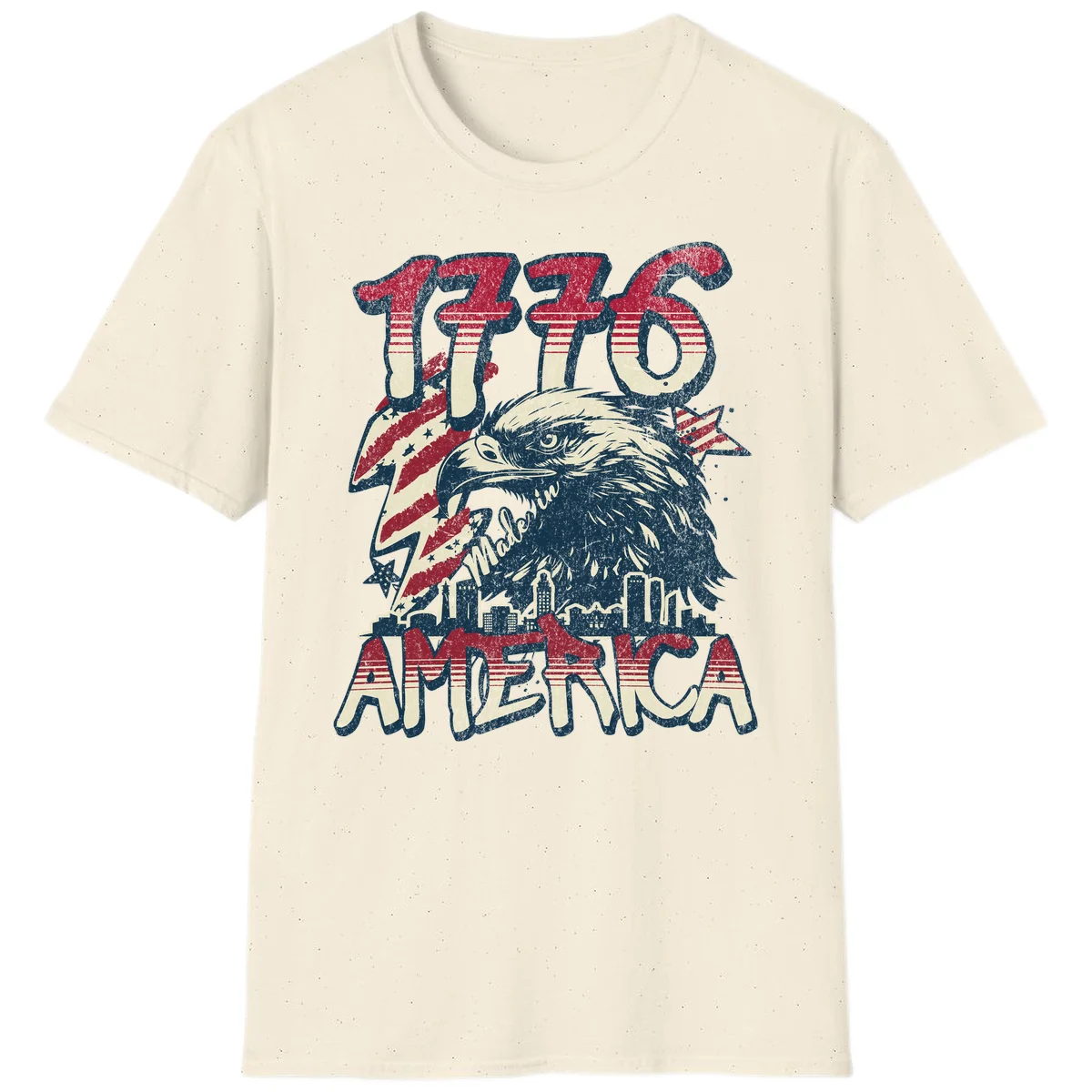 1776 Made in America T-Shirt in Natural