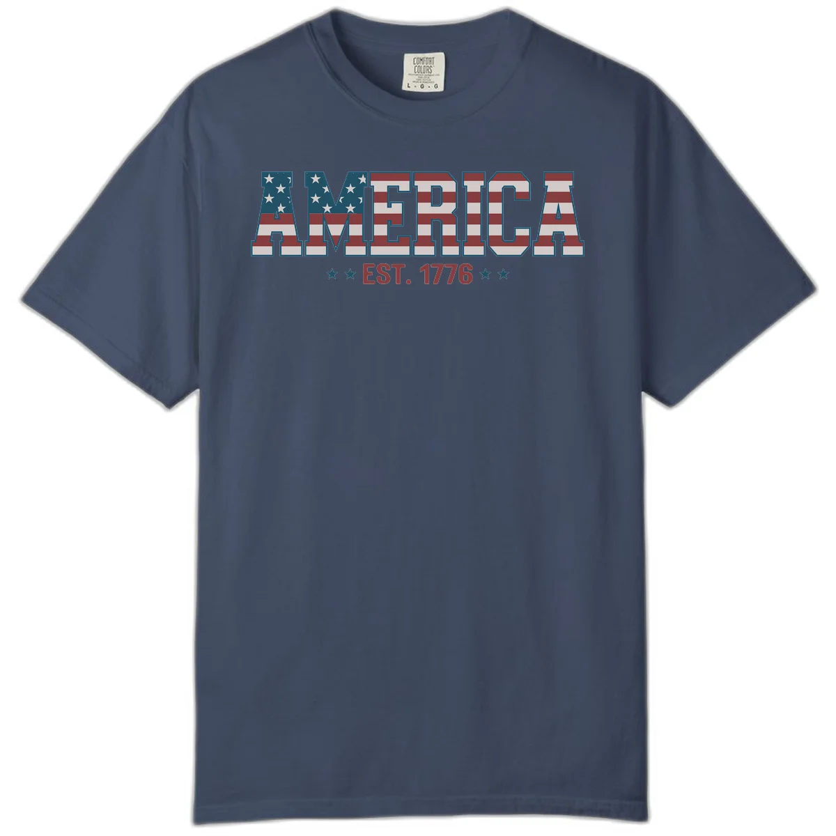 America Established 1776 Comfort Color in Midnight