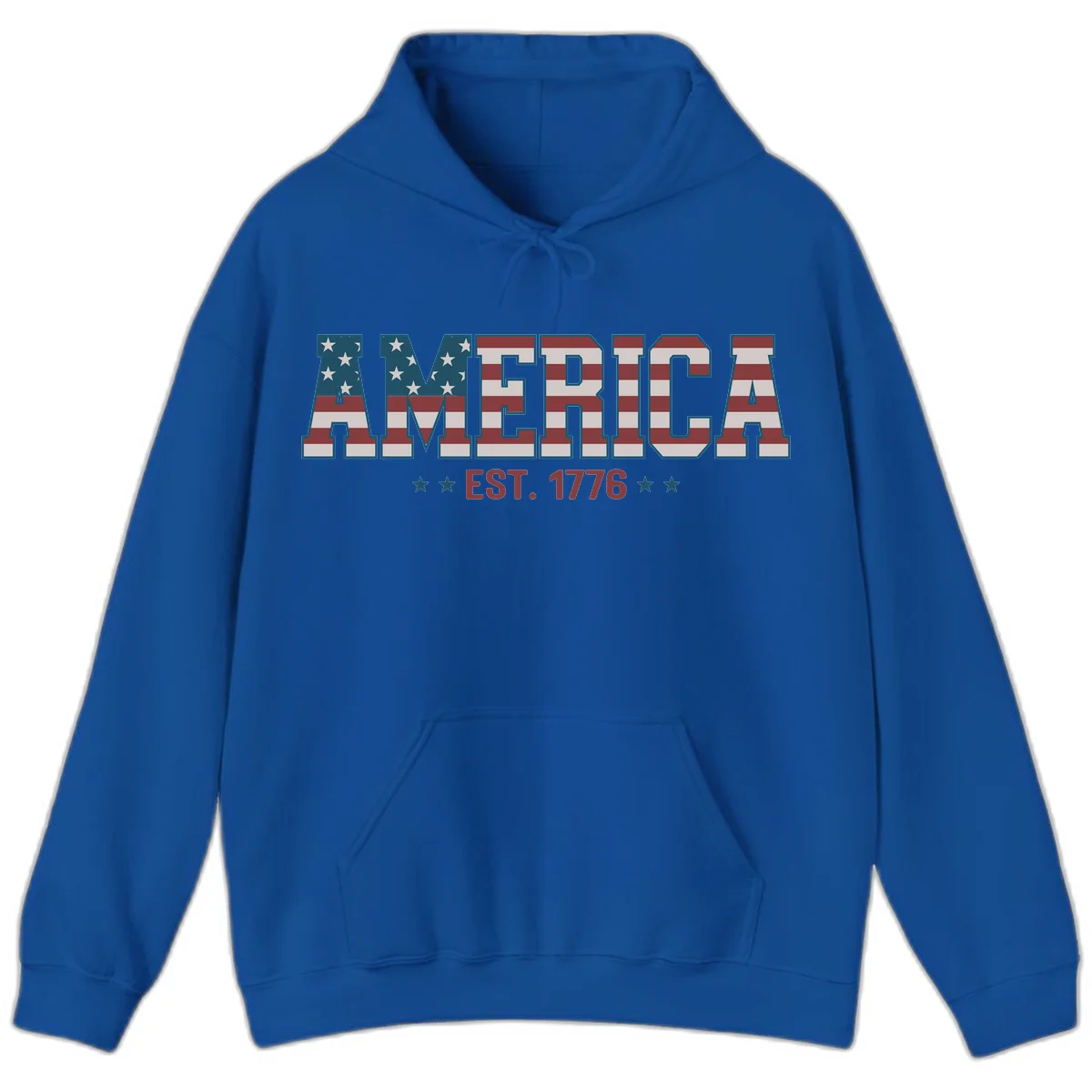 America Established 1776 Hoodie in Royal