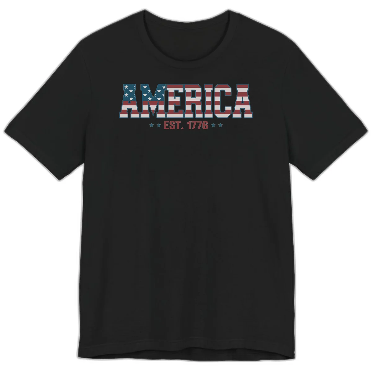 America Established 1776 Premium T-Shirt in Black