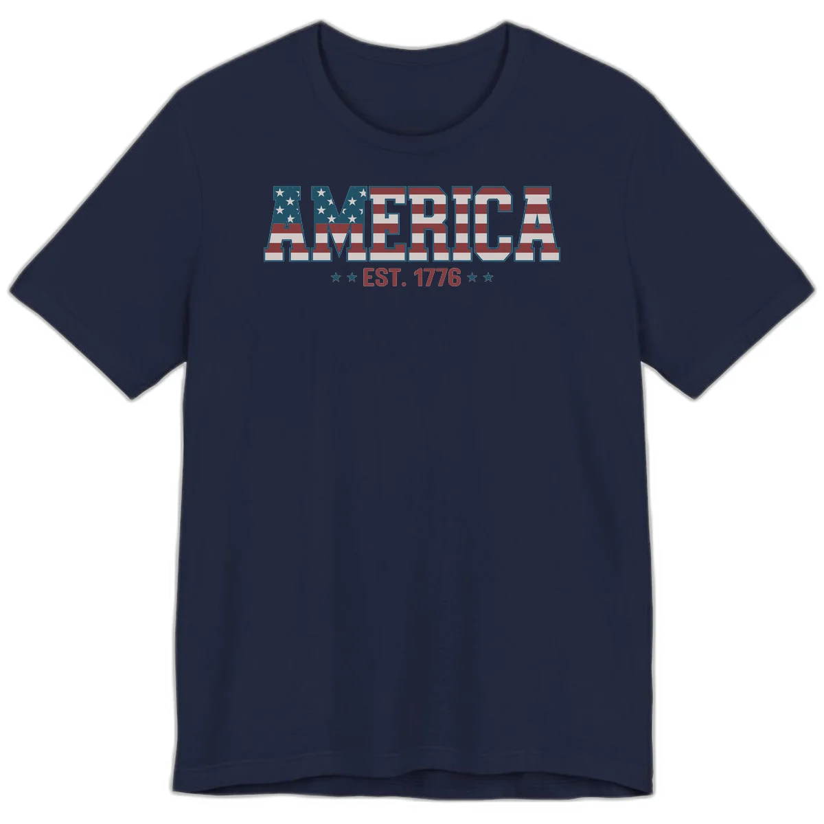 America Established 1776 Premium T-Shirt in Navy