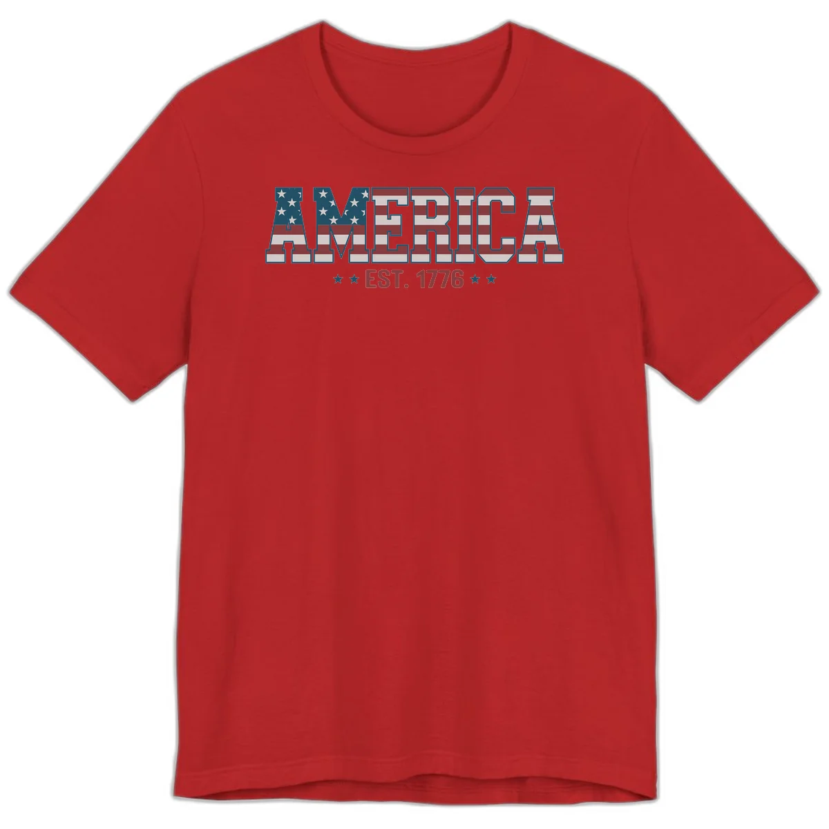 America Established 1776 Premium T-Shirt in Red