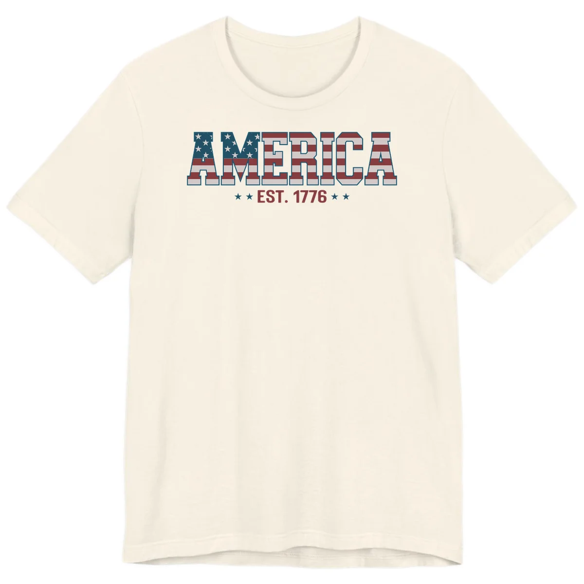 America Established 1776 Premium T-Shirt in Natural