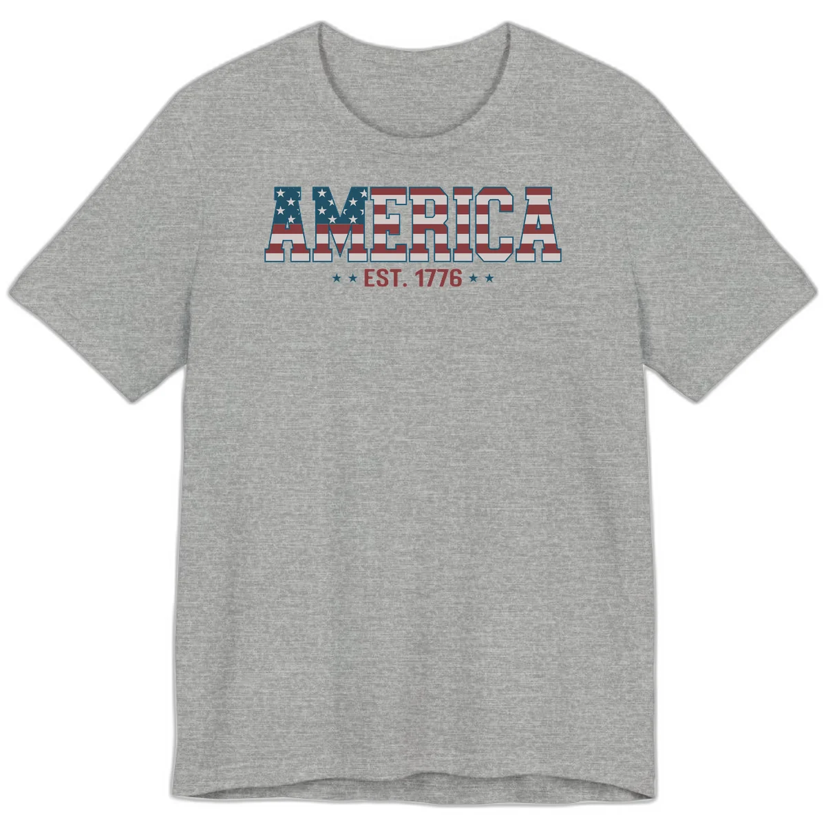 America Established 1776 Premium T-Shirt in Athletic Heather
