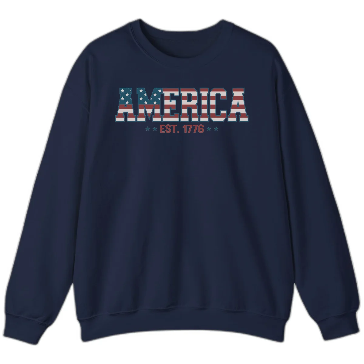 America Established 1776 Sweatshirt in Navy