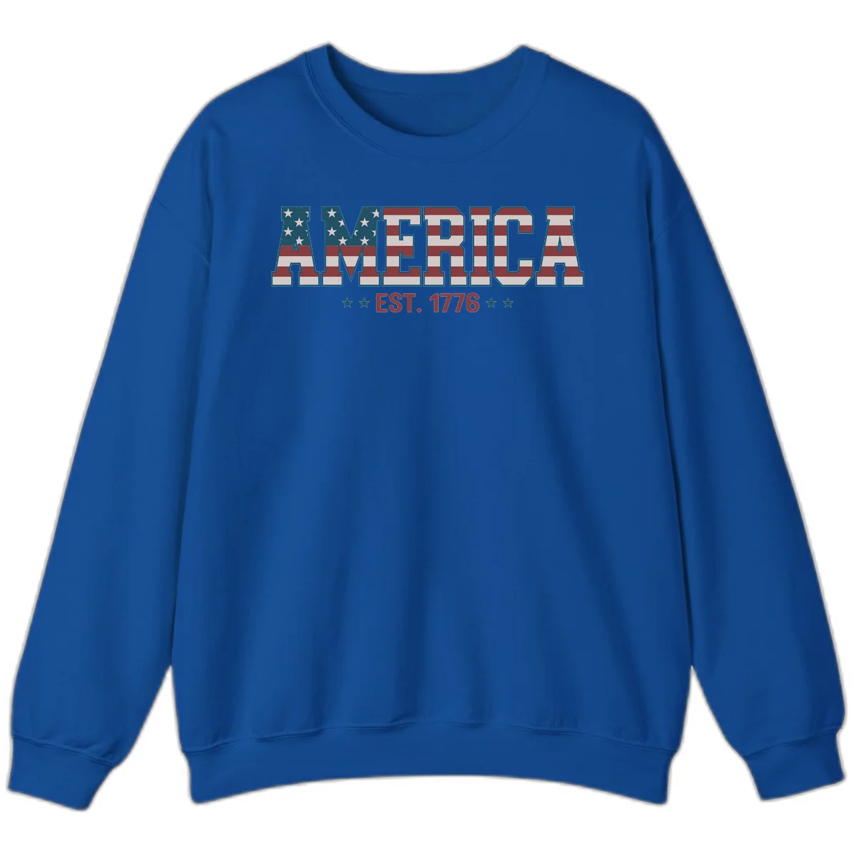 America Established 1776 Sweatshirt in Royal