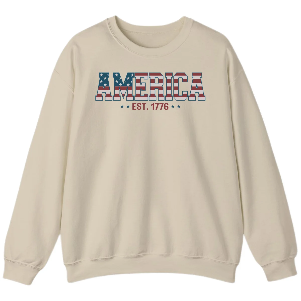 America Established 1776 Sweatshirt in Sand