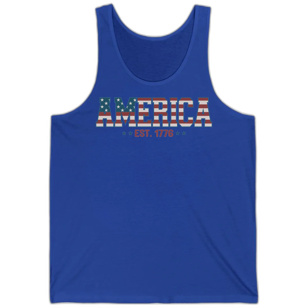 America Established 1776 Tank in True Royal