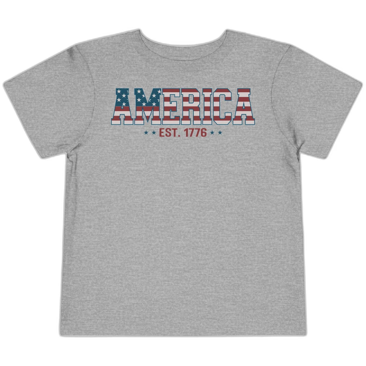 America Established 1776 Toddler T-Shirt in Athletic Heather