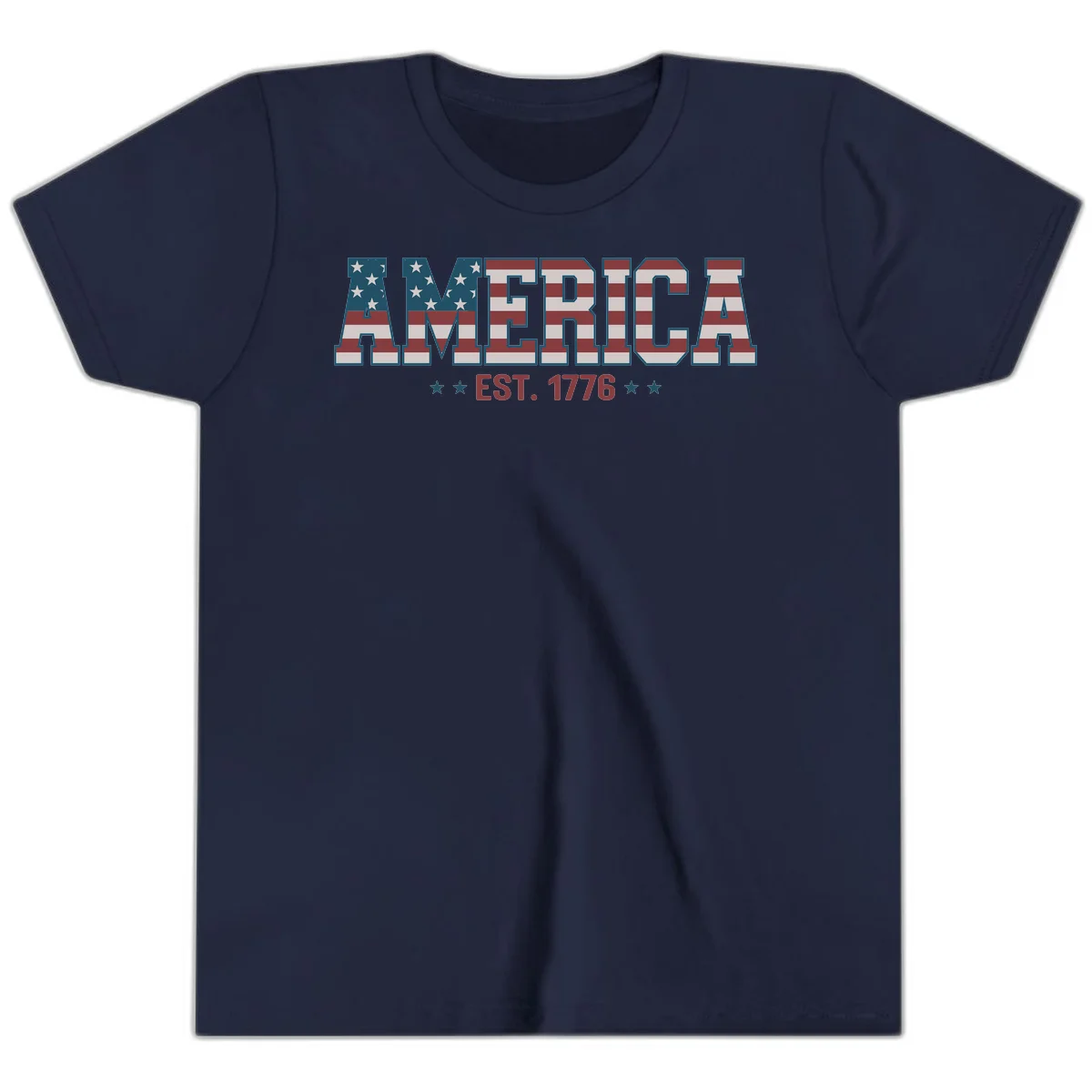 America Established 1776 Youth T-Shirt in Navy