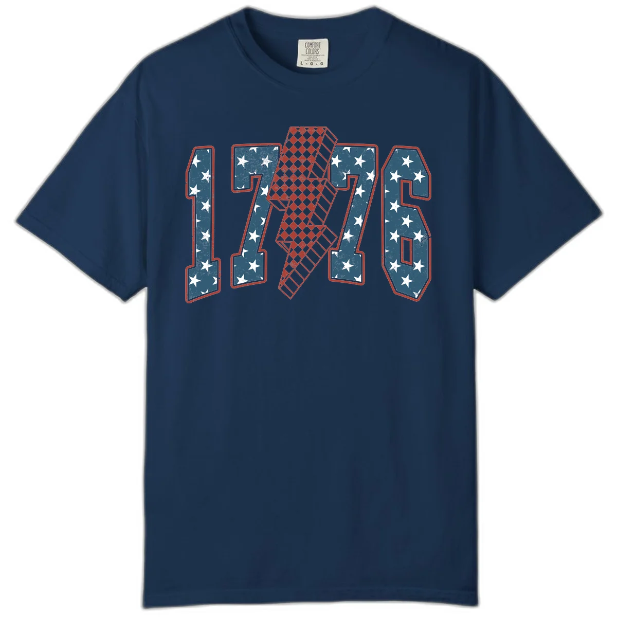 America 250th Anniversary 1776 Heritage Design Comfort Color in Navy