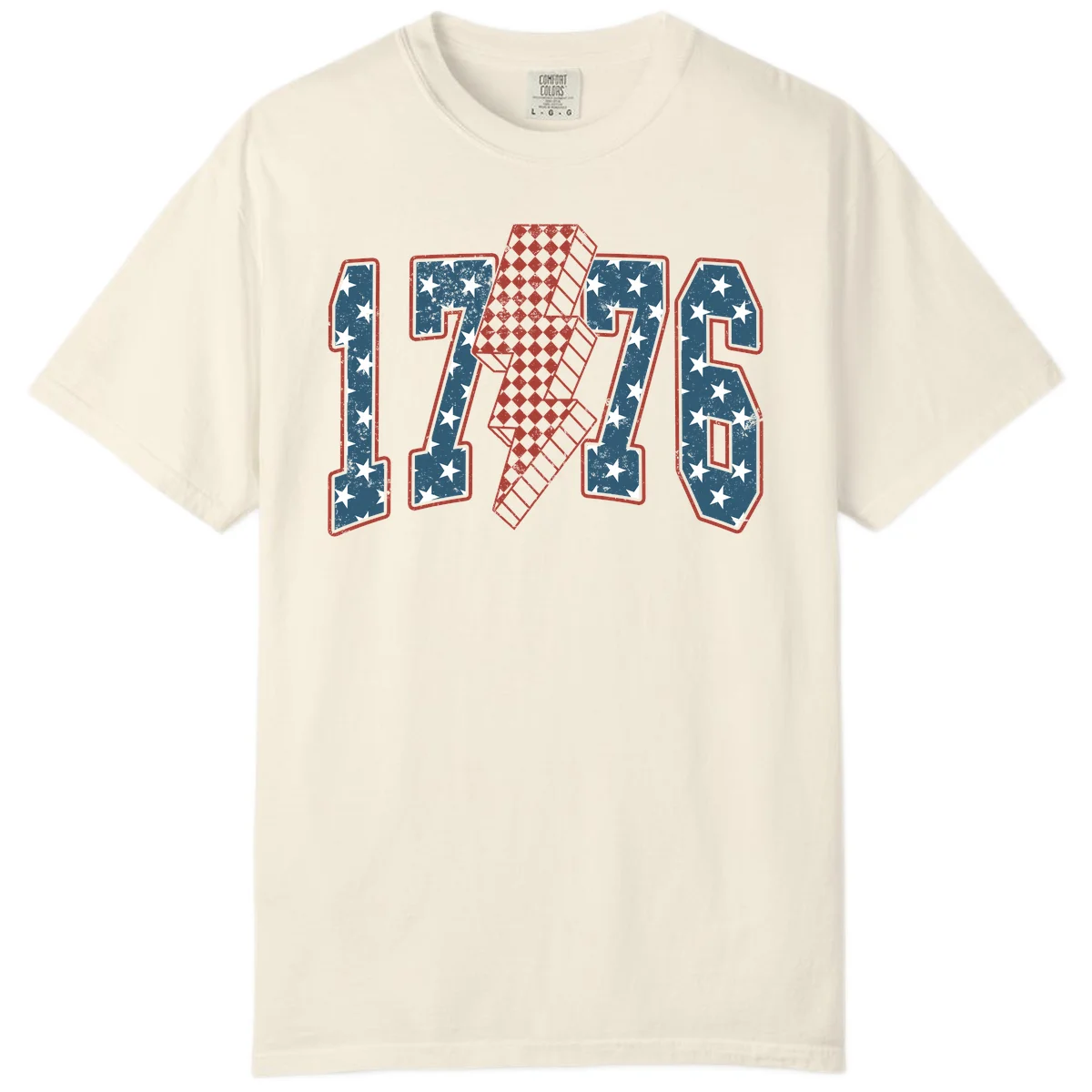 America 250th Anniversary 1776 Heritage Design Comfort Color in Ivory