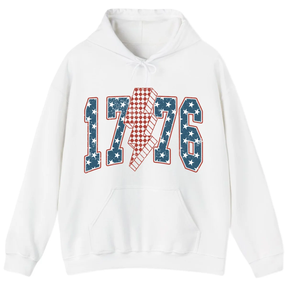 America 250th Anniversary 1776 Heritage Design Hoodie in White