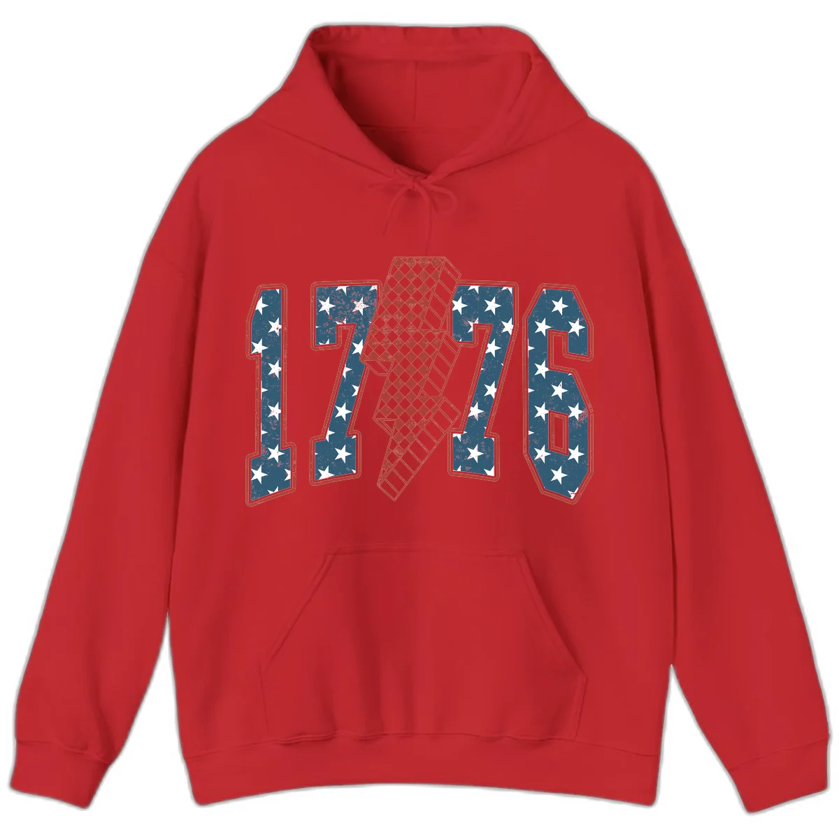 America 250th Anniversary 1776 Heritage Design Hoodie in Red