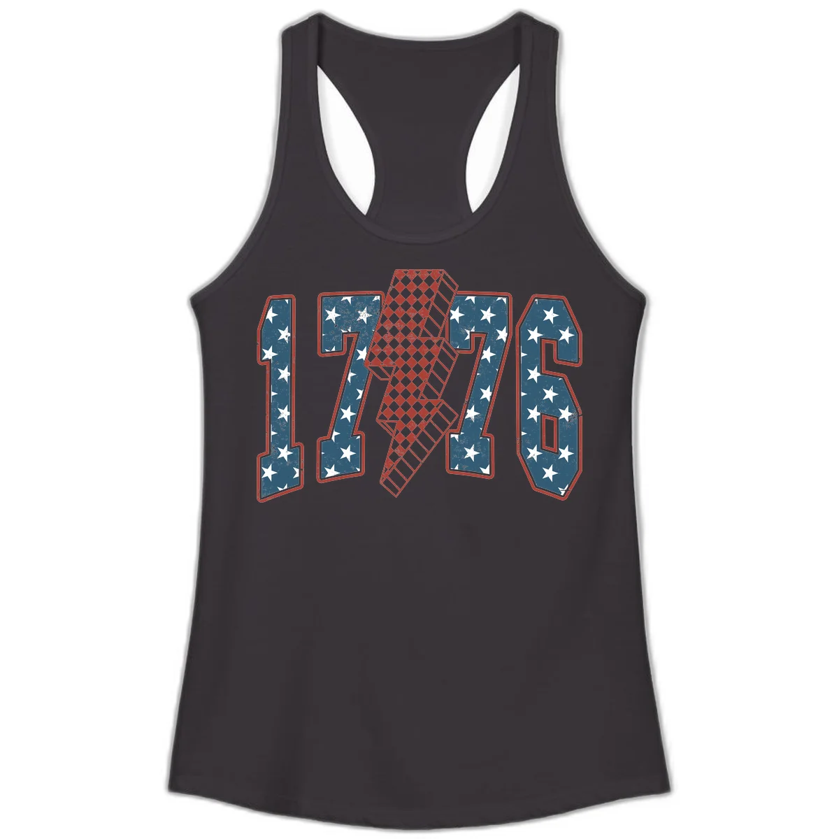 America 250th Anniversary 1776 Heritage Design Ladies Tank in Black