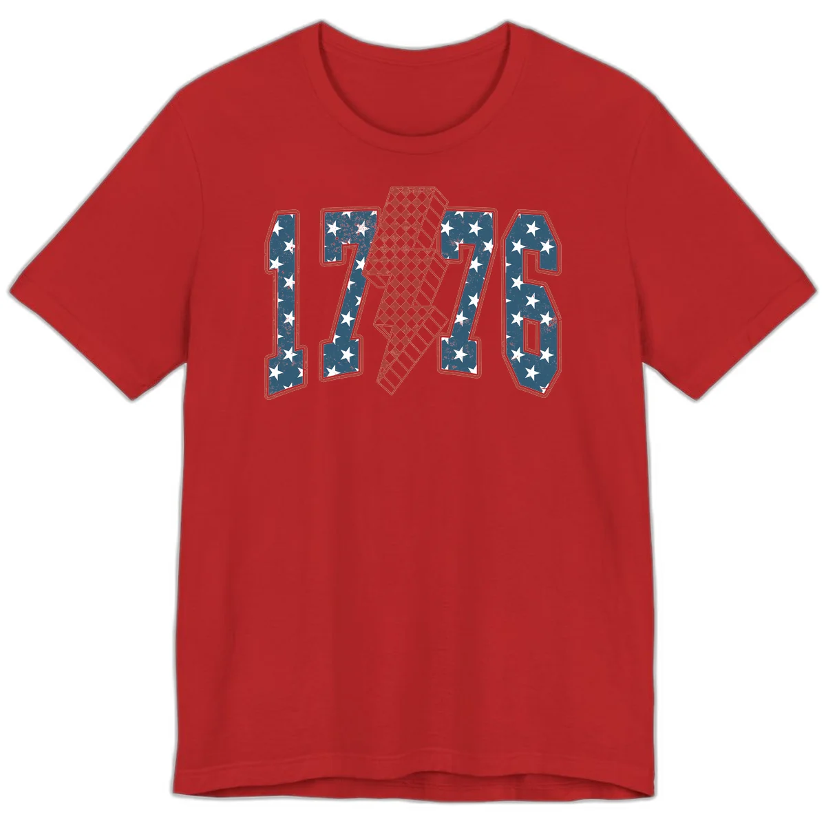 America 250th Anniversary 1776 Heritage Design Premium T-Shirt in Red