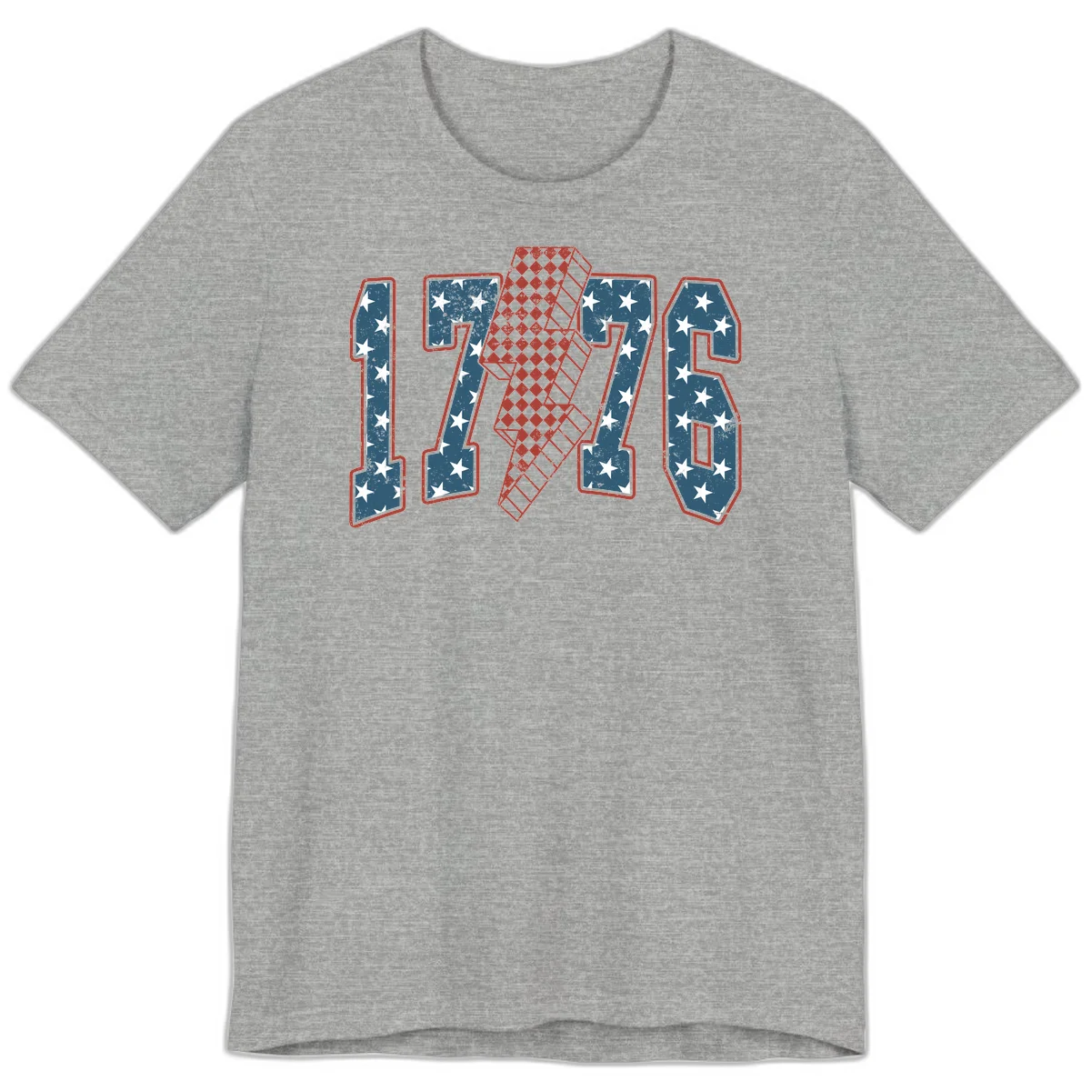 America 250th Anniversary 1776 Heritage Design Premium T-Shirt in Athletic Heather