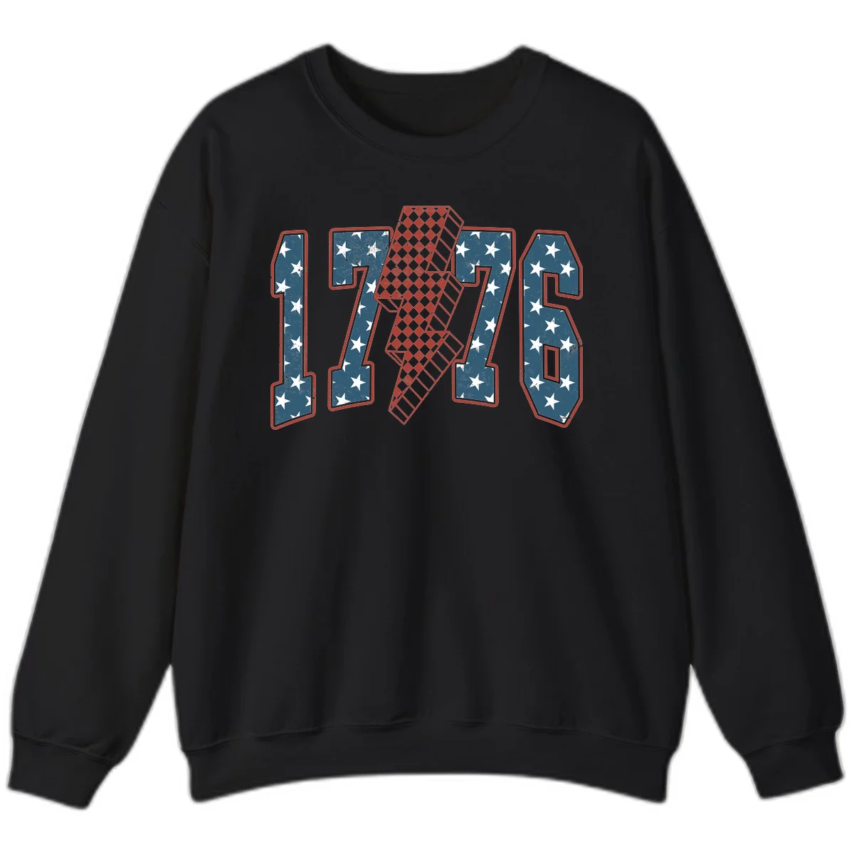 America 250th Anniversary 1776 Heritage Design Sweatshirt in Black