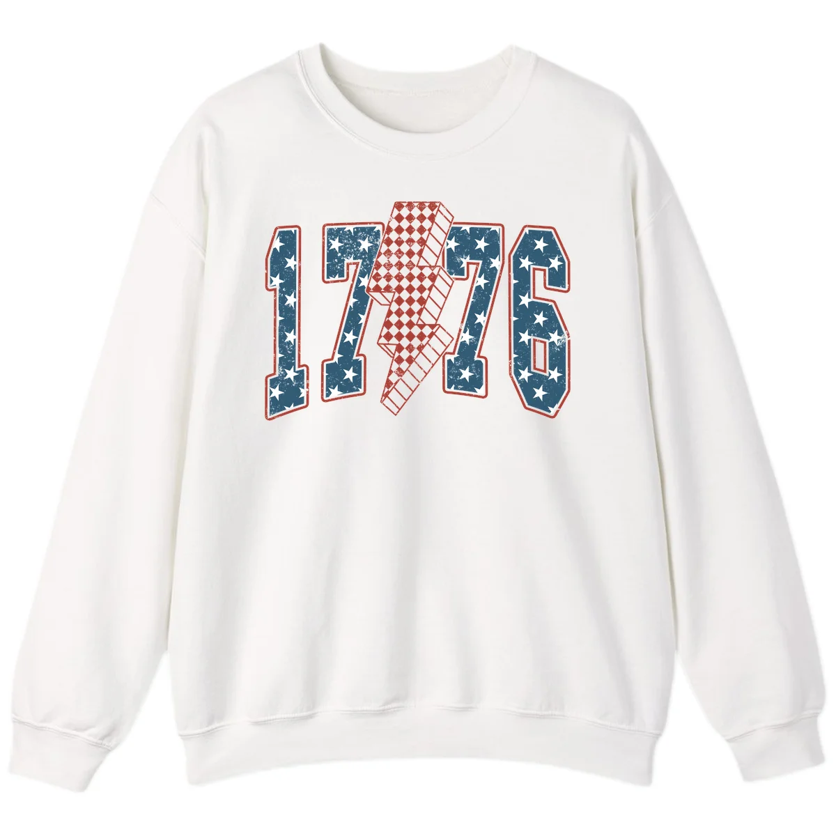 America 250th Anniversary 1776 Heritage Design Sweatshirt in White