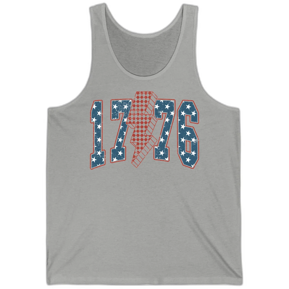 America 250th Anniversary 1776 Heritage Design Tank in Athletic Heather
