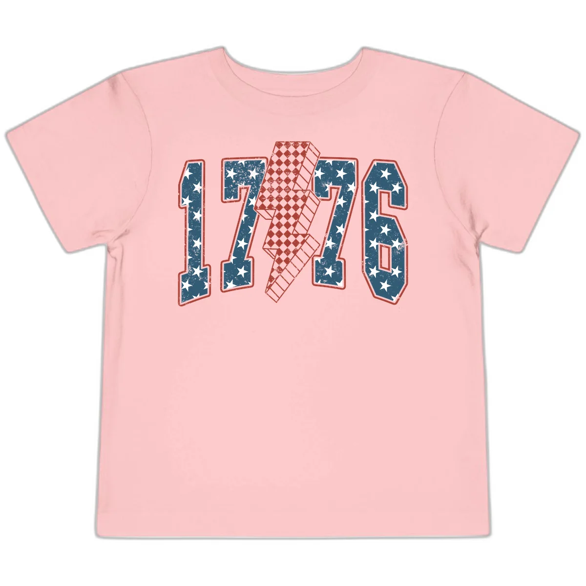 America 250th Anniversary 1776 Heritage Design Toddler T-Shirt in Pink