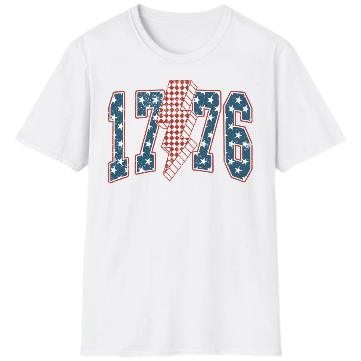 America 250th Anniversary 1776 Heritage Design T-Shirt in White
