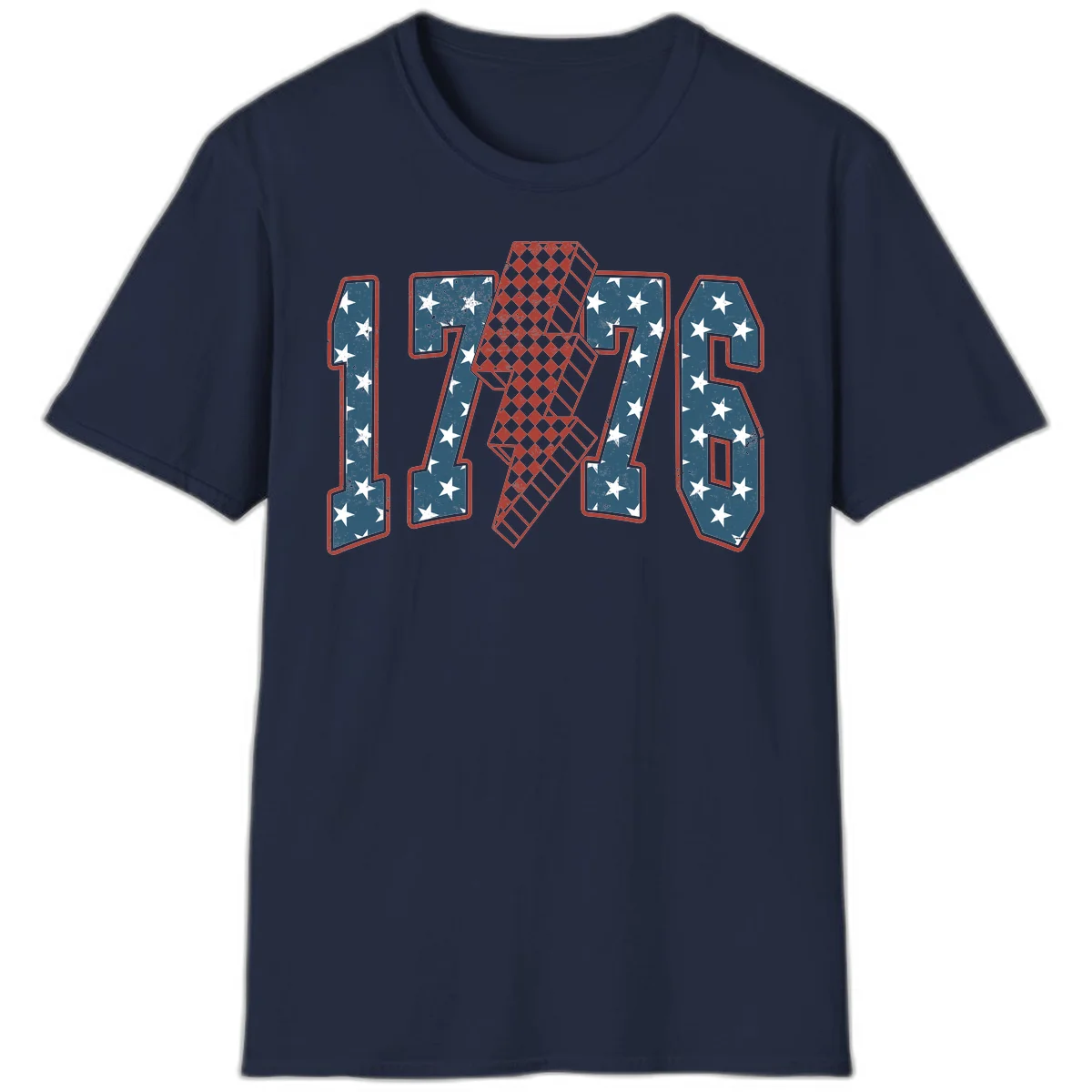 America 250th Anniversary 1776 Heritage Design T-Shirt in Navy