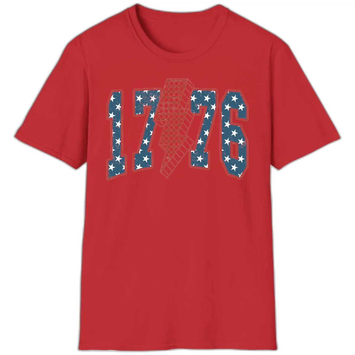 America 250th Anniversary 1776 Heritage Design T-Shirt in Red