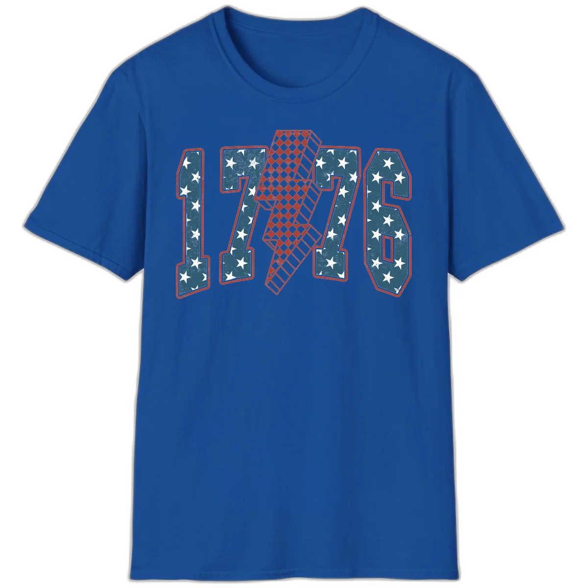 America 250th Anniversary 1776 Heritage Design T-Shirt in Royal
