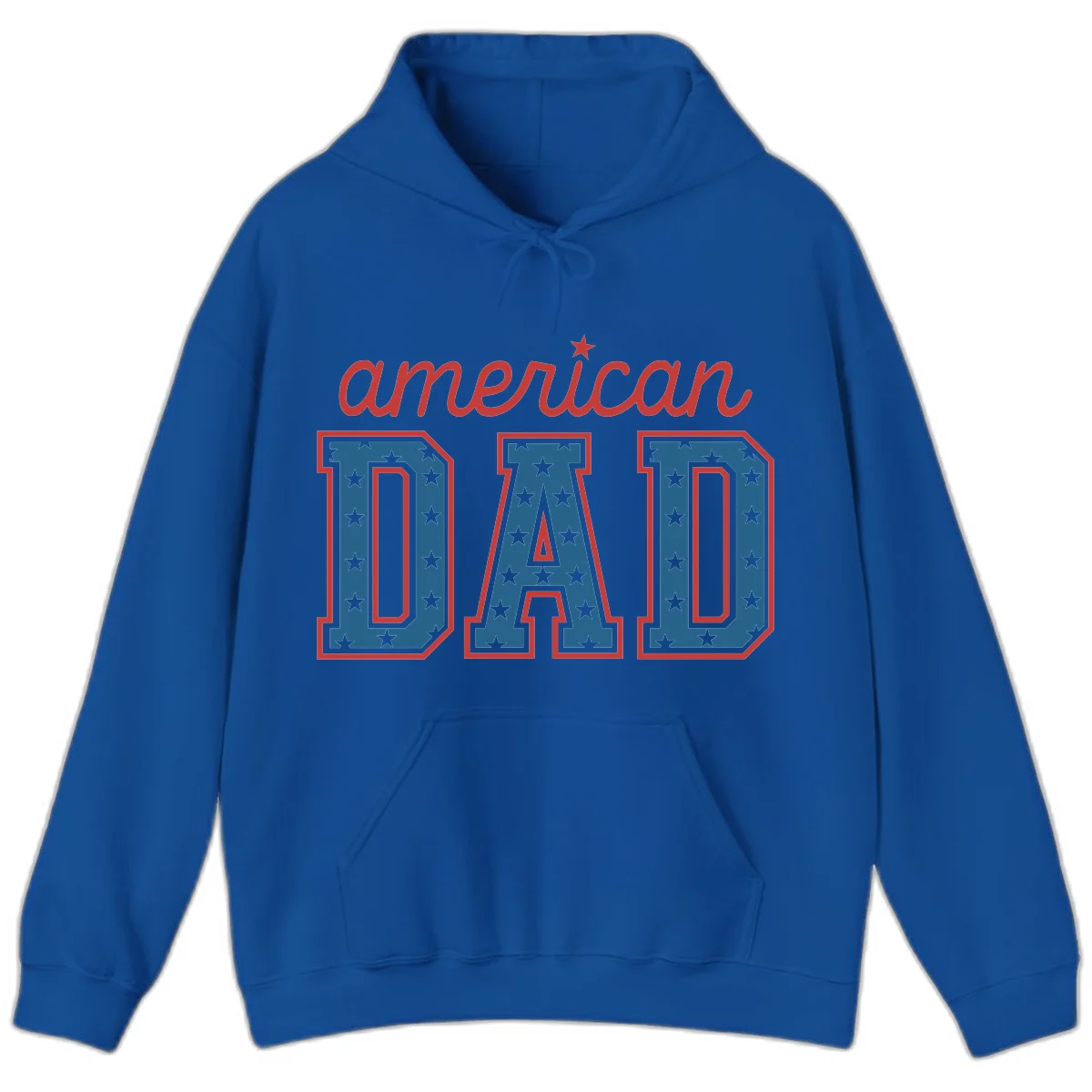 American Dad Patriotic Star Hoodie in Royal