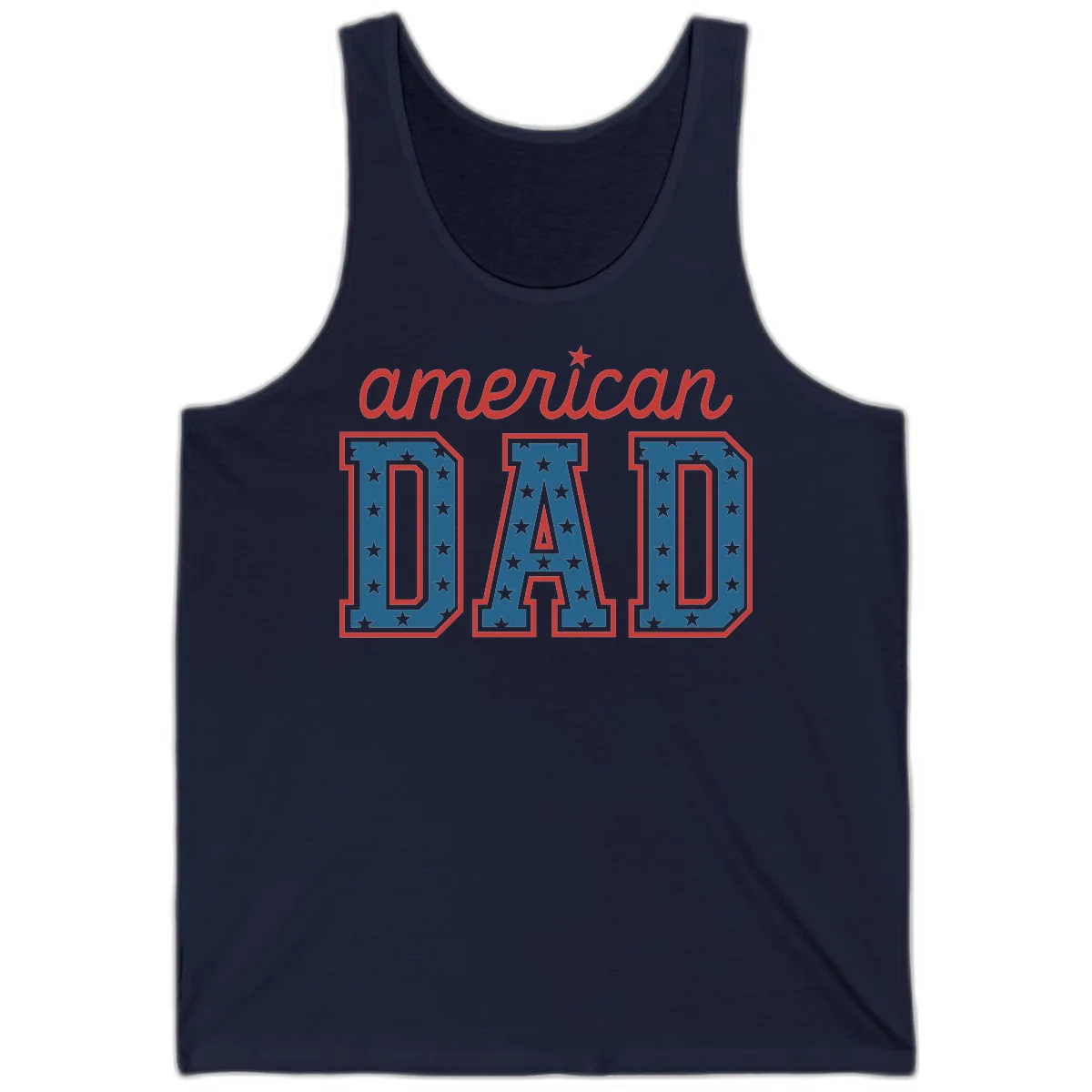 American Dad Patriotic Star Tank in Navy