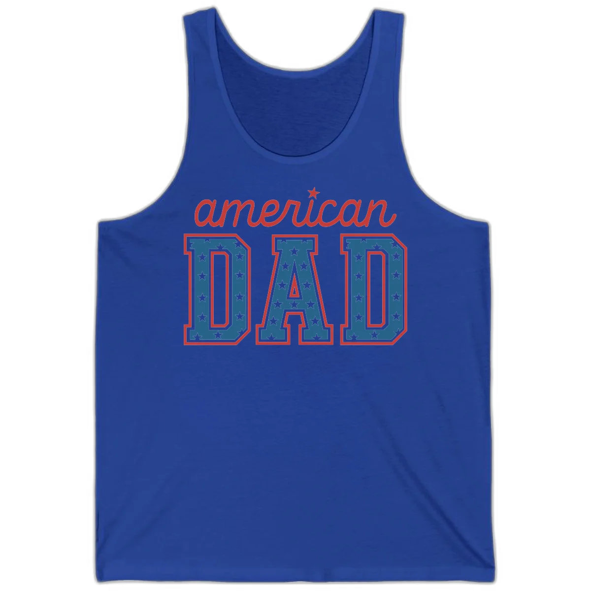 American Dad Patriotic Star Tank in True Royal