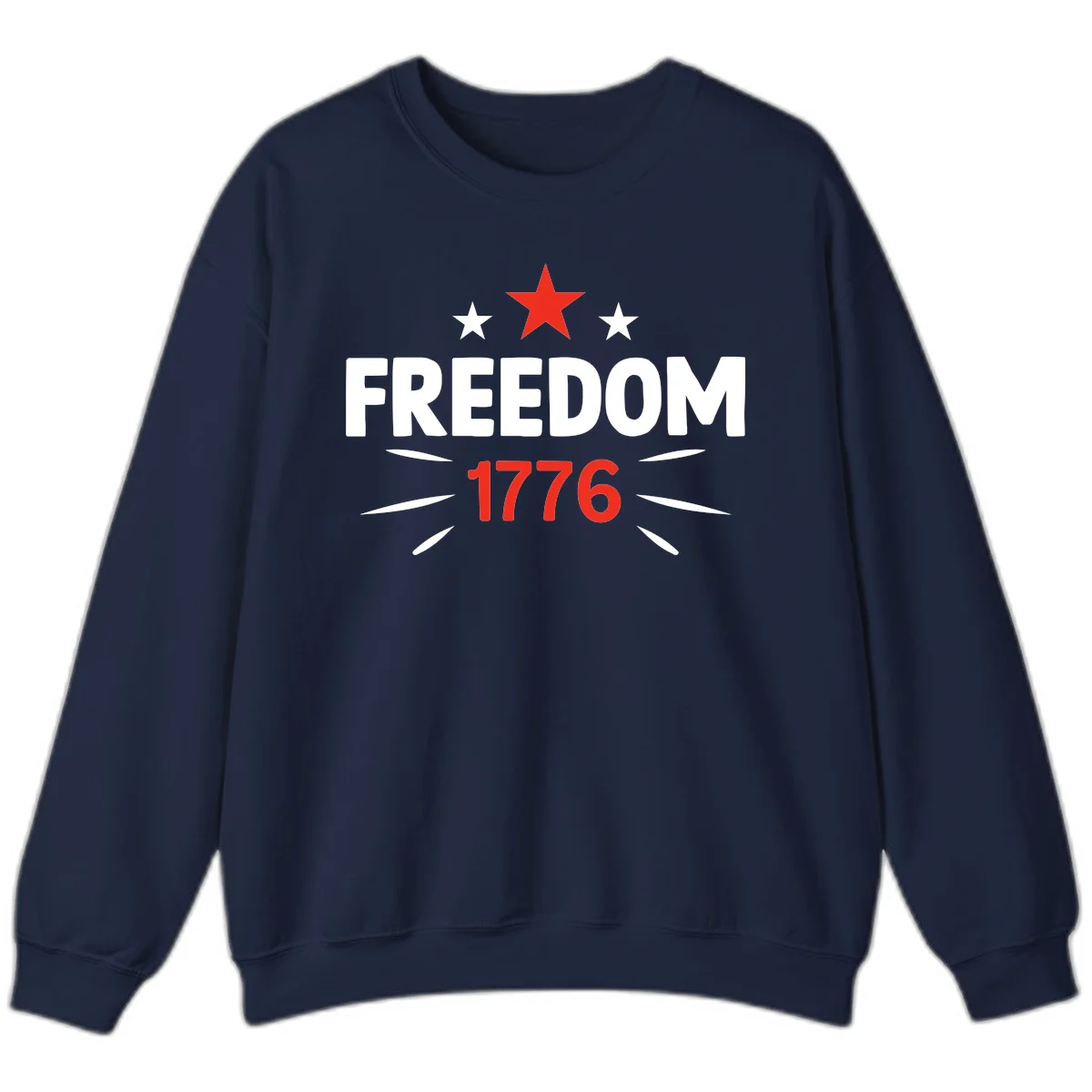 Founding Year 1776 Red Star Sweatshirt in Navy