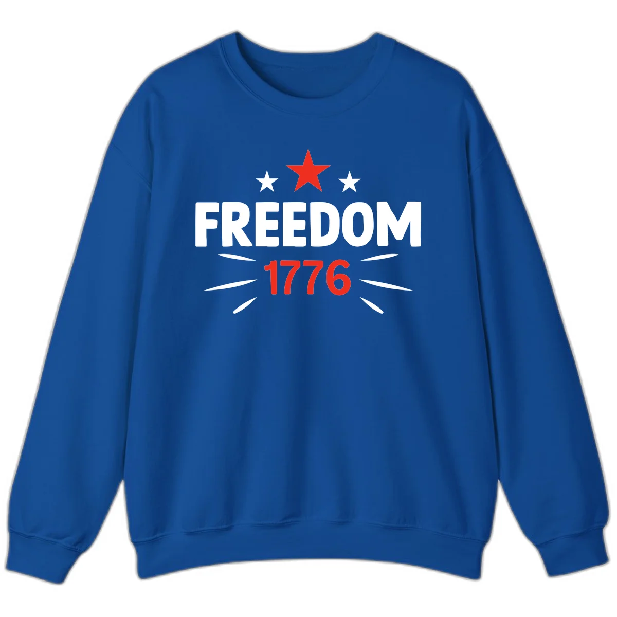 Founding Year 1776 Red Star Sweatshirt in Royal