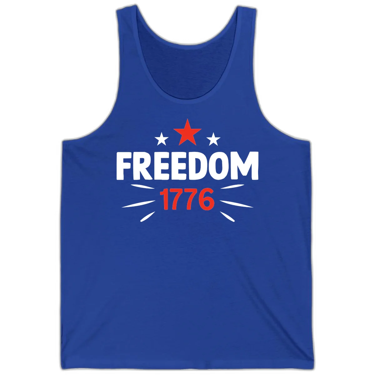 Founding Year 1776 Red Star Tank in True Royal